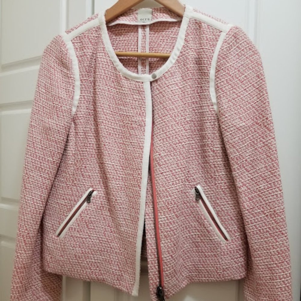 Coral White Jacket